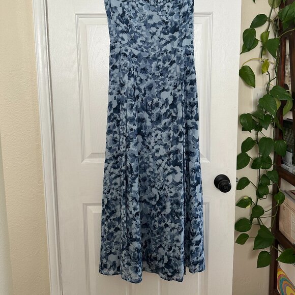 Reformation Jaelyn Dress in Bliss - Blue Floral Size 10 - Picture 6 of 6